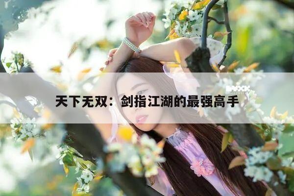 天下无双：剑指江湖的最强高手